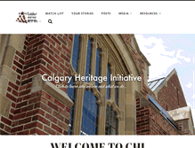 Tablet Screenshot of calgaryheritage.org